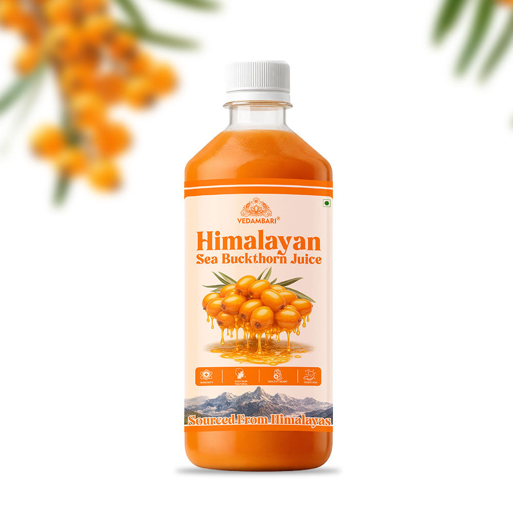 Vedambari® Sea Buckthorn Juice | Pulp Concentrate Made for Your Total Body Care & Wellness | Rich in Vitamin C, Omega 3, 6, 7, 9 & Antioxidants | For Men & Women
