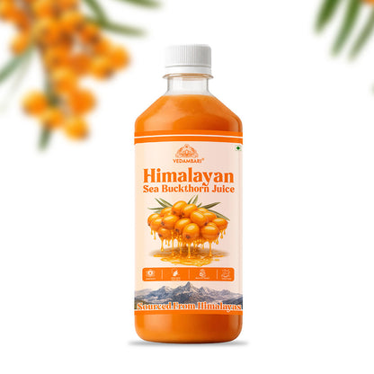 Vedambari® Sea Buckthorn Juice | Pulp Concentrate Made for Your Total Body Care & Wellness | Rich in Vitamin C, Omega 3, 6, 7, 9 & Antioxidants | For Men & Women