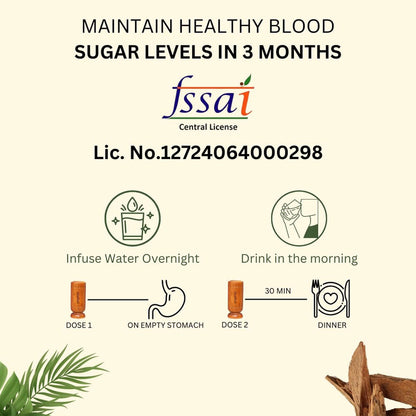 VEDAMBARI® Lab Certified Vijaysar Wood Glass for Diabetes Control | Natural Wooden Tumbler | Helps Manage Blood Sugar | Ayurvedic Herbal Drinking Cup | Reusable Wooden Glass