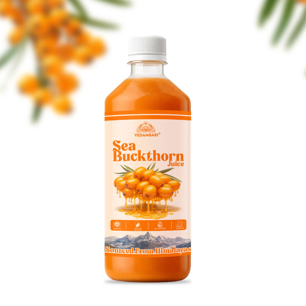Vedambari® Sea Buckthorn Juice, Immunity Booster | Skin Glow | Gut Health | 100% Natural